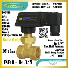 DN10 petróleo flow switch com fêmea rosca cônica apropriado para o gasoduto de diferentes tipo de retorno de óleo compressores unidades de rack