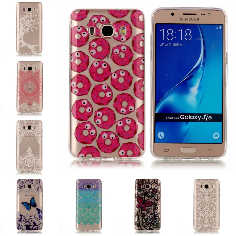 Etui для Samsu Sumsung Galaxy J7 2016 J710 Лучший Новый Прозрачный Ультра TPU Тонкий силиконовый