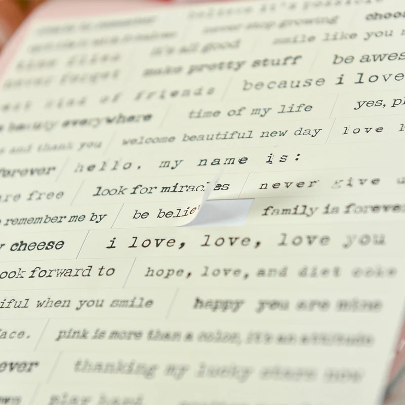 KSCRAFT Creative Phrase Decoration Self-adhesive Stickers for Scrapbooking Happy Planner/Card Making/Journaling Project