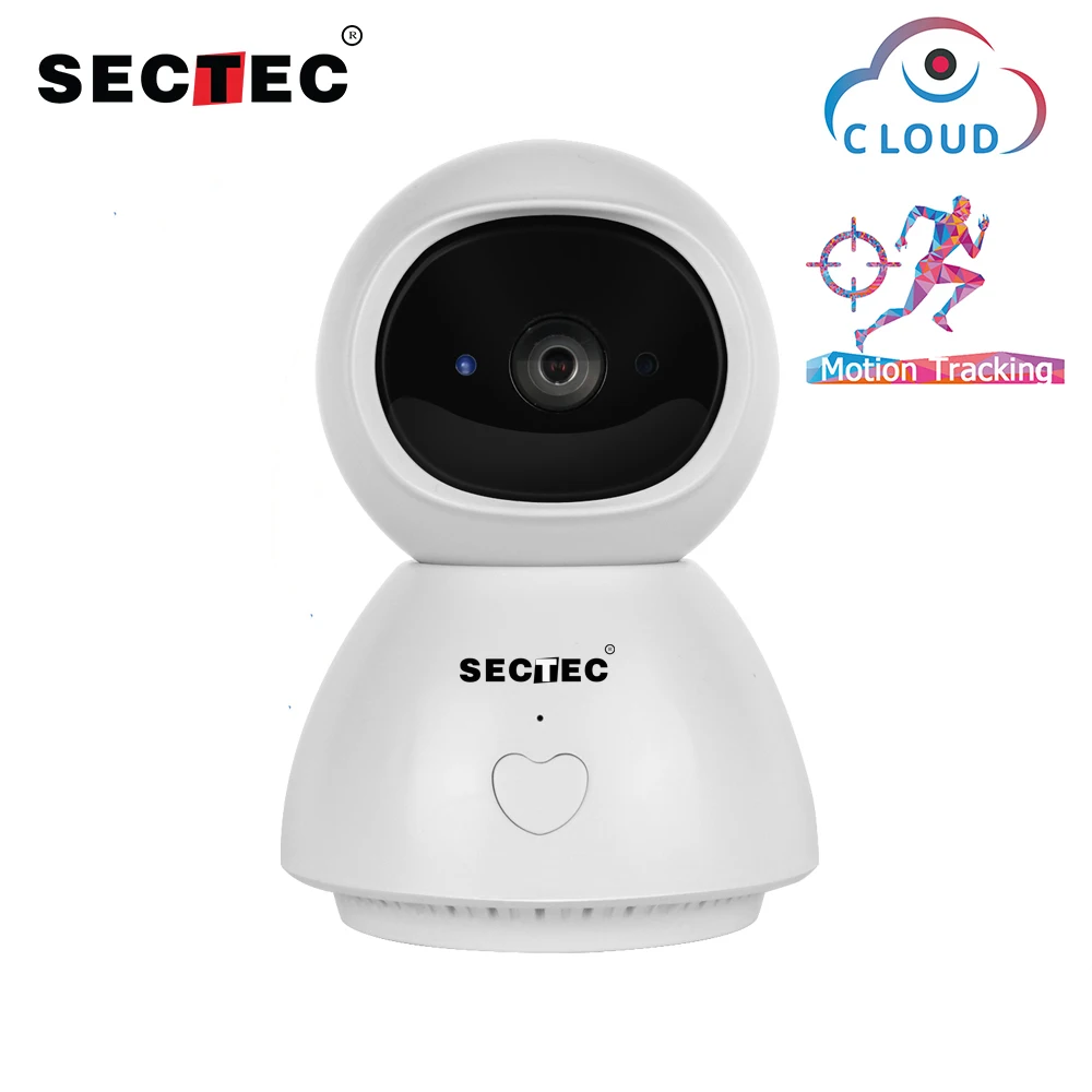 

Sectec 1080P One Key Calling IP Camera AI Auto Tracking Security Camera Cloud Storage Wifi Camera