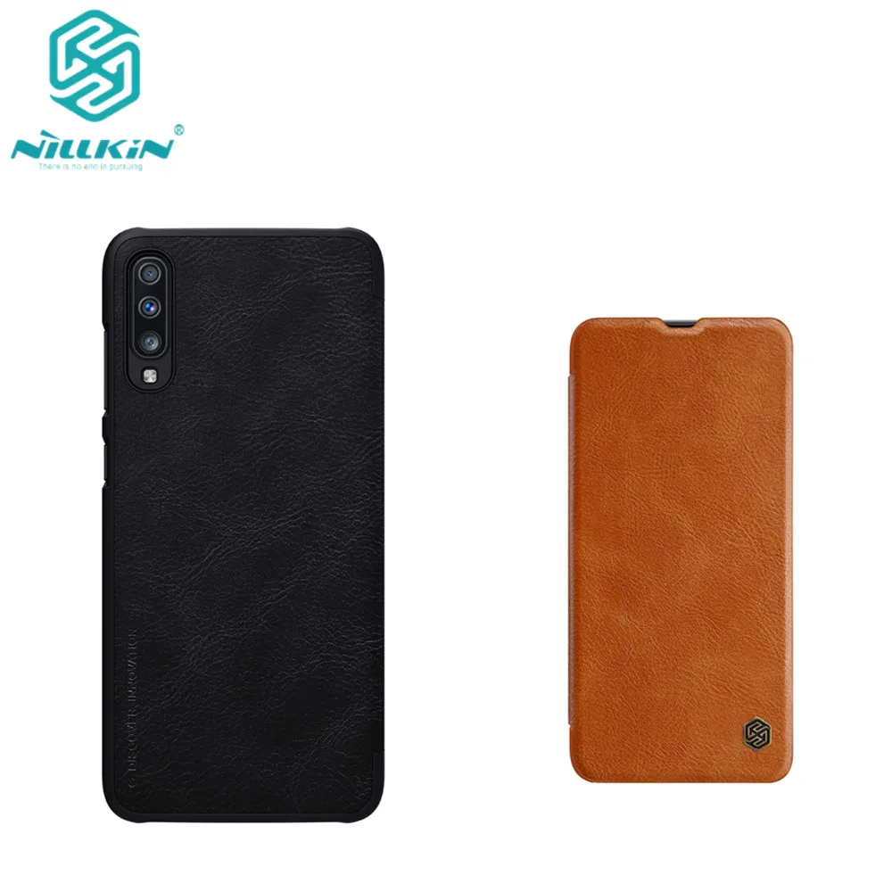 

10pcs/lot Wholesale NILLKIN Qin Series Wallet Flip Leather Case For Samsung Galaxy A70 Genuine Flip Leather Case
