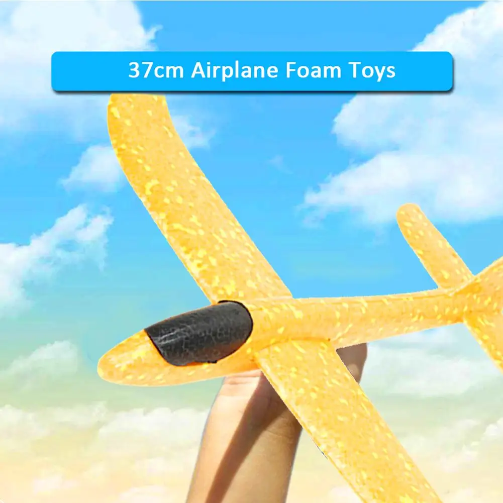 37 см ручной Gooi Flying Zweefvliegtuig Planes Foam Vliegtuigen EPP Slip modelvliegtuigen Party Game Kinderen foam plastic vliegtu| |