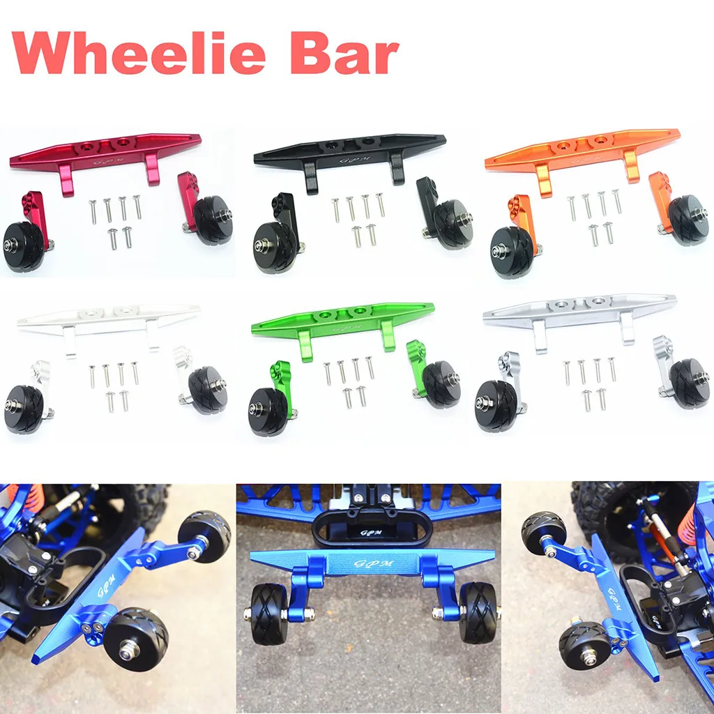 

Rear Double Wheel Wheelie Bar Kit for Traxxas RUSLTLER 4X4 VXL 67076-4 RC Car Batteries/Controller Accessories Parts toys