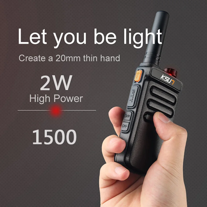 KSUN KSX65 портативный высококачественный Небьющийся Vhf Walkie Talkie цифровой двухстороннее радио