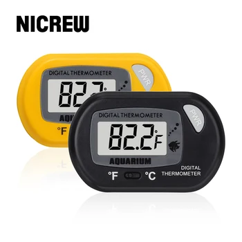

NICREW Aquarium Thermometer New Multi-Functional LCD Digital Electronic Temperature Measurement Fish Tank Temp Meter