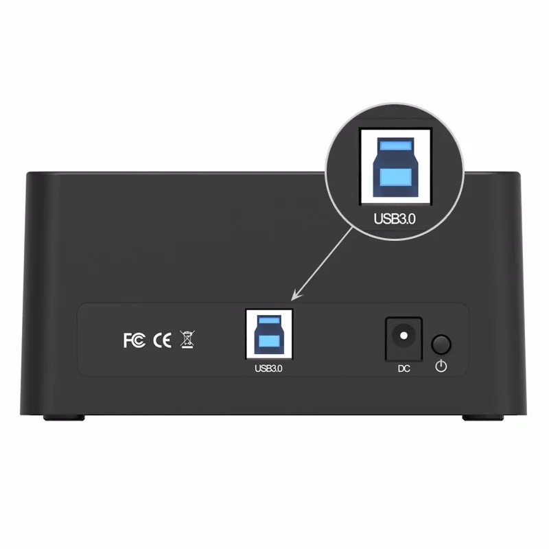 hdd external box 3.5 ORICO SATA to USB 3.0 Hard Drive Docking Station for 2.5''/ 3.5" SSD HDD Enclosure for External HDD Case With 12V Power Adapter internal hard disk case