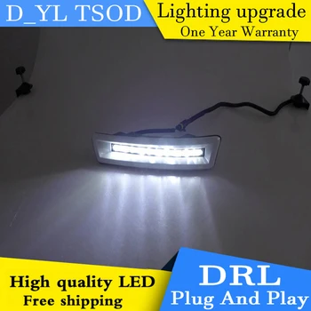 

Car styling For Land Cruiser FJ200 2012-2014 LED DRL Land Cruiser High brightness guide DRL led fog lamps daytime running lights