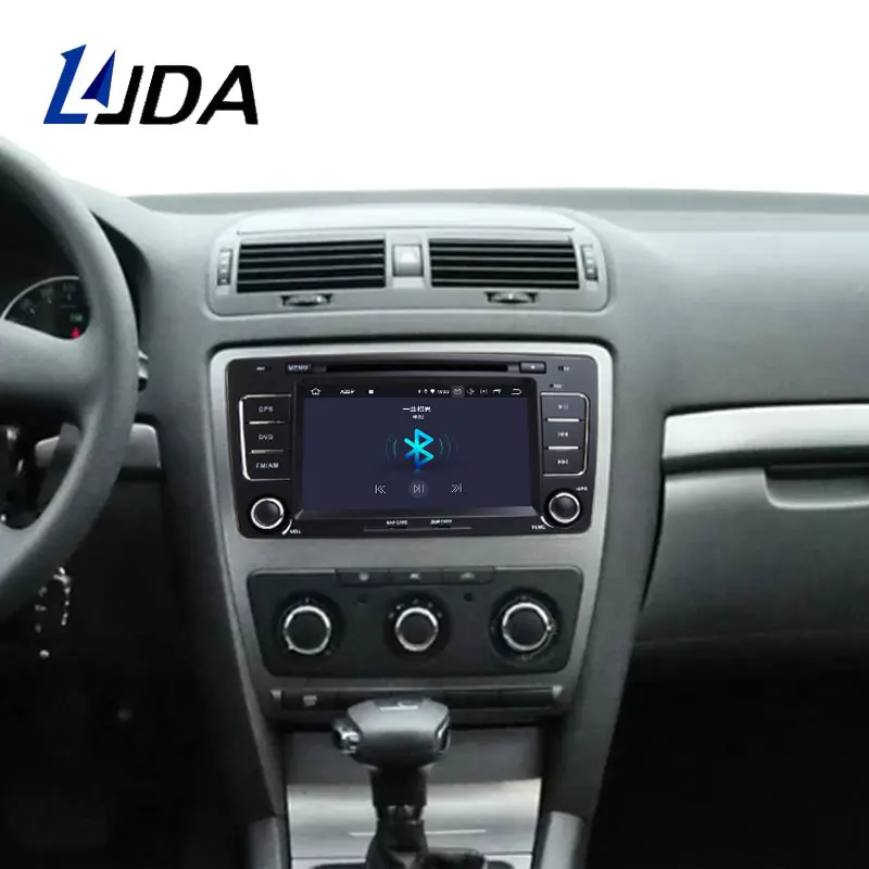 Discount LJDA 2 Din Android 9.0 Car Radio For Skoda Octavia 2012 2013 A 5 A5 Yeti Fabia Car Multimedia Stereo Auto Audio GPS DVD IPS WIFI 5