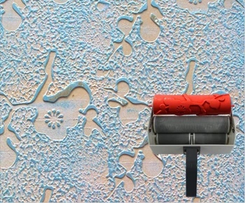 

Wall patterned roller for wall decoration 7 inch textured rubber roller no.141