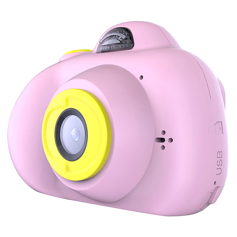 

K9 Digital 1080P Mini Camera 2 Inch Cartoon Cute Camera Toys Children Birthday Gift Toddler Toys Children Kids Camera (Pink)