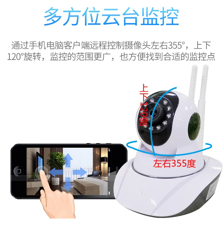 1080 P Беспроводная ip камера CCTV система безопасности монитор ночного видения