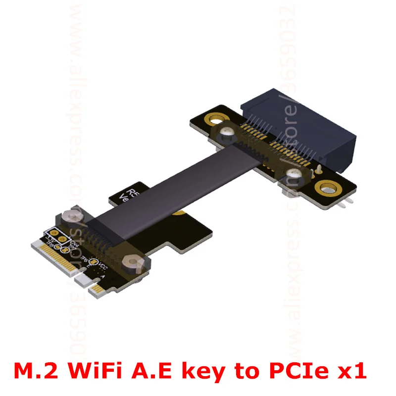 Плата расширения M.2 WiFi A.E Key A + E к PCI e 1x x1 Райзер расширитель адаптер ленточный