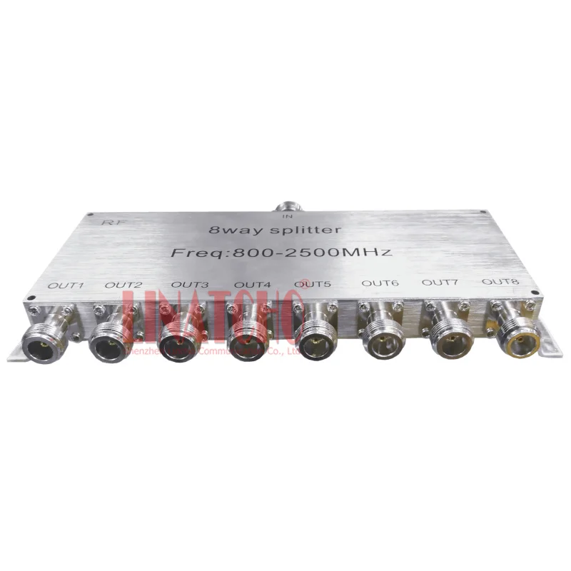 800 2500MHz GSM 3G signal repeater cable antenna n female 8 way power splitter power divider 4