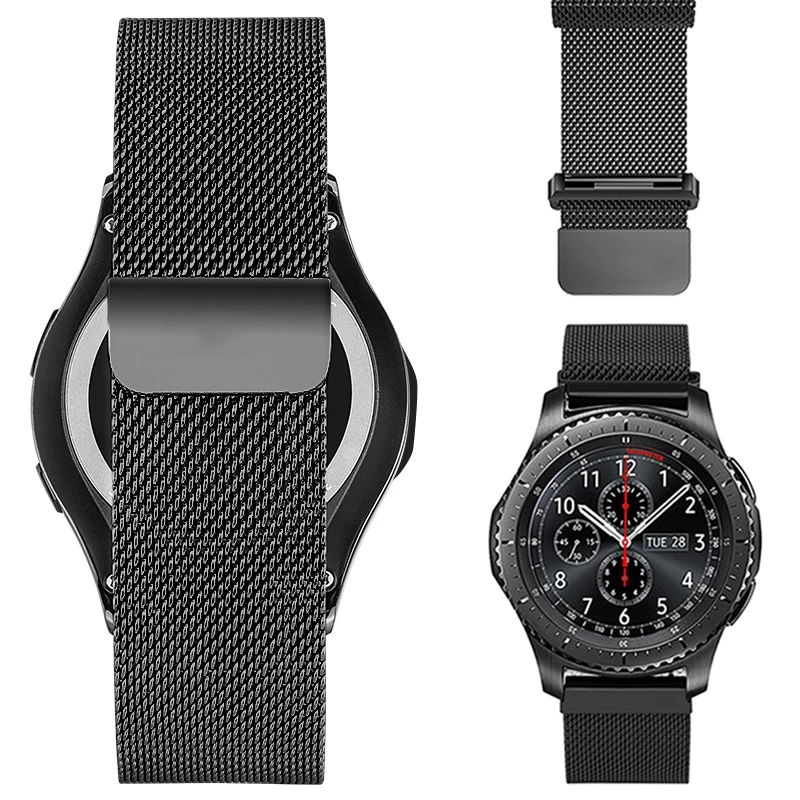 HOCO Миланская петля с магнитным замком для часов samsung gear S3 Classic/Frontier Galaxy Watch 46 мм, Смарт-часы, ремешок на запястье