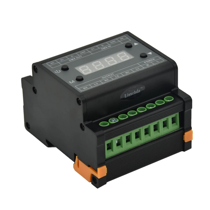 Новые светодиодные симистор DMX диммер контроллер AC 90 240V Высокая Напряжение 1A 3