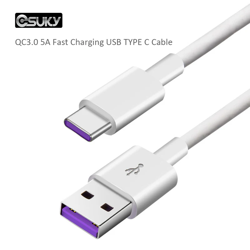 

5A USB Type C Cable for USB C Mobile Phone Cable Fast Charging Type C Cable for USB Type-C Devices Samsung S9 S8 Plus S10