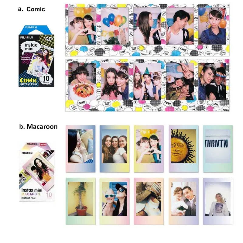 Оригинальная цветная фотобумага Fujifilm Instax Mini 8 9 для Fuji 7s 50 90 25 70 Share SP 2 1