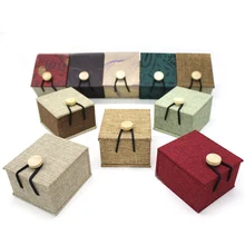 Новые подарочные коробки обручальное кольцо на заказ носитель Подарочная коробочка Персонализированная деревенская Свадебная деревянная коробочка для колец Держатель
