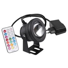 85-265 в RGB Led подводный свет с ЕС вилкой IP68 1000LM 10 Вт RGB фонтан свет дистанционное управление красочная светодиодная подводная лампа