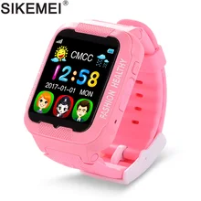 SIKEMEI Kids Smart Watch Baby Safe Watch with GPS Location Finder Tracker Camera Anti-lost SOS Call Waterproof for Android iOS