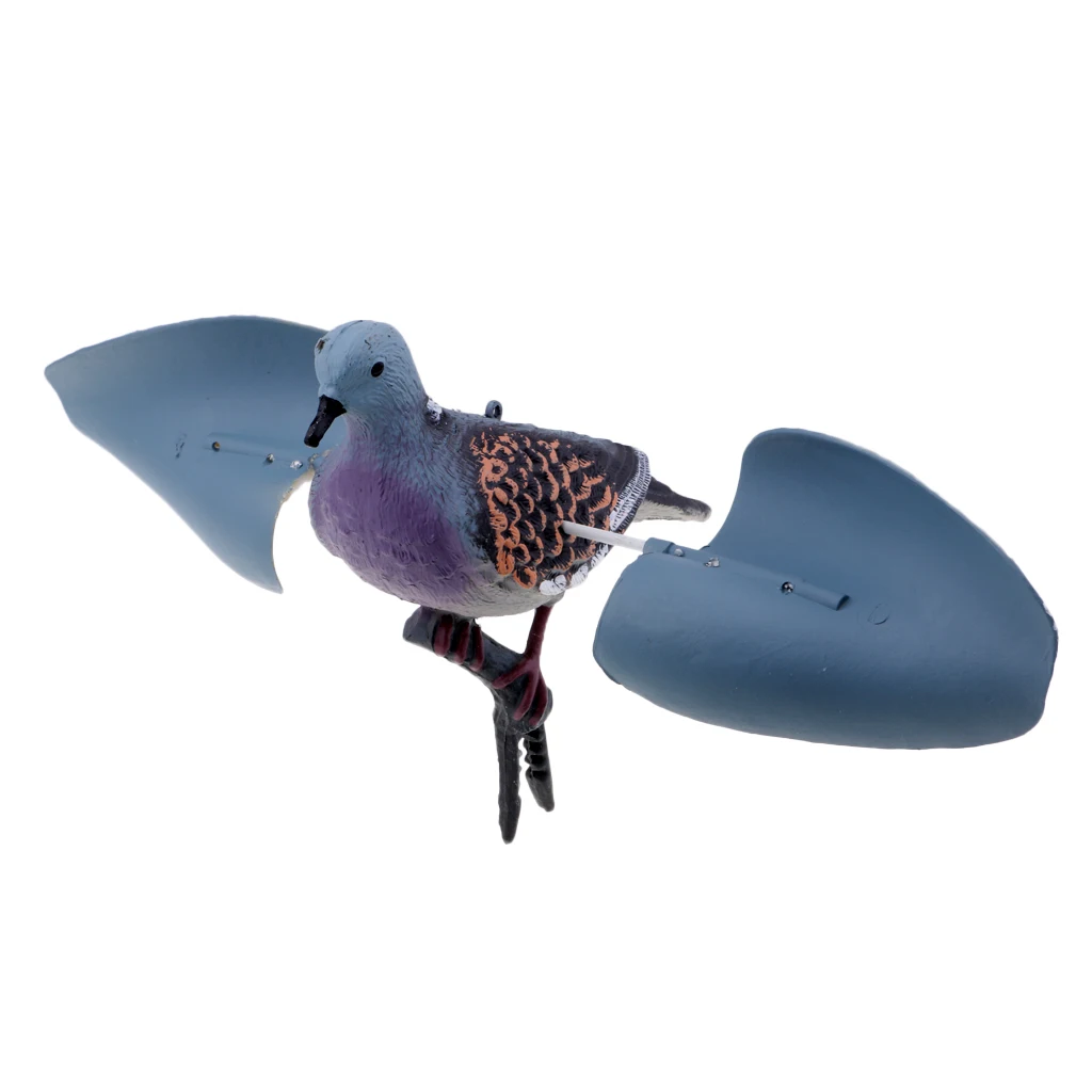 Non-toxic Lightweight 3D Lifelike Flying Plastic Pigeon Bird Outdoor Hunting Decoy Garden Decoration Ornament Pests Control