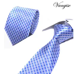 Мода Галстук Классический Для мужчин плед галстук формальный деловой костюм галстуки Мужской Хлопковые обтягивающие узкие завязки