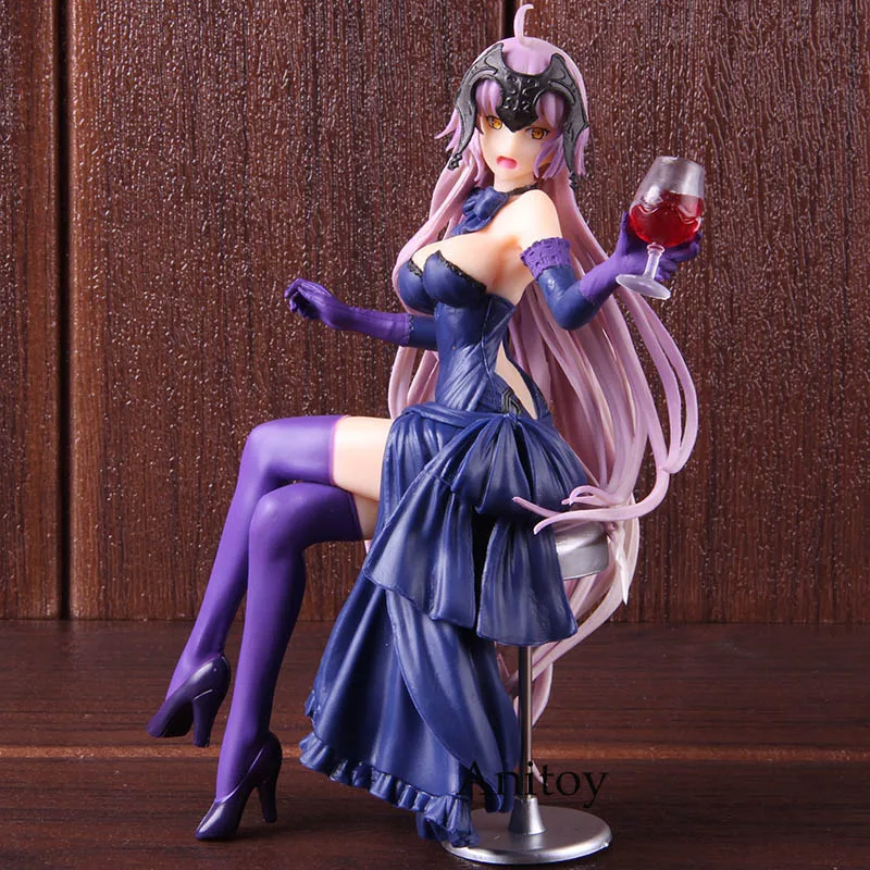 

FGO Fate/Grand Order Jeanne D' Arc Action Figure Dinner Holy Night Drunk PVC Collectible Model Toy