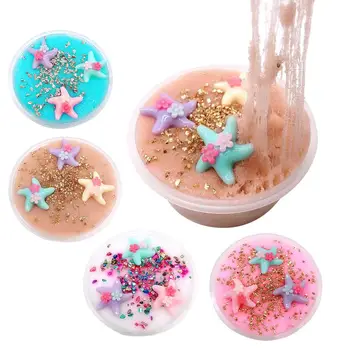 

DIY Fluffy Starfish Slime Putty Mud Clay Plasticine Sludge Stress Relief Toys