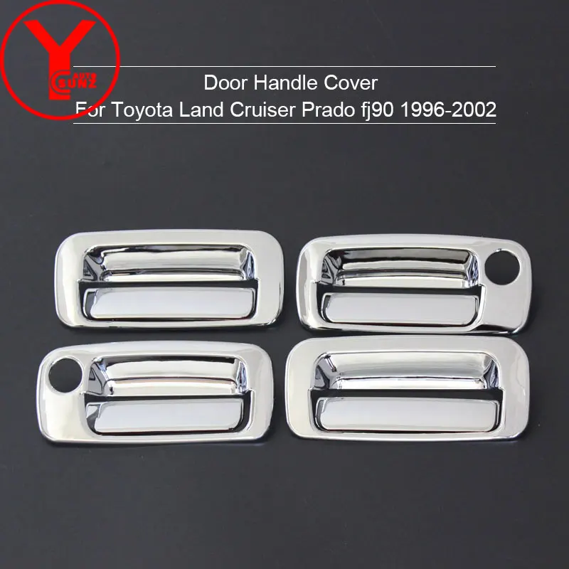 Хромированная дверная ручка вставка для Toyota Land cruiser Prado fj90 SUV ABS аксессуары для стайлинга автомобилей Боковая дверная ручка Чаша YCSUNZ