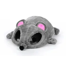 Серый Мышь Форма собака Кровати для небольших Товары для собак Товары для кошек пещере кровать съемный Подушки, водонепроницаемый дном животное Мышь Кошка Кровать дом подарок для питомца