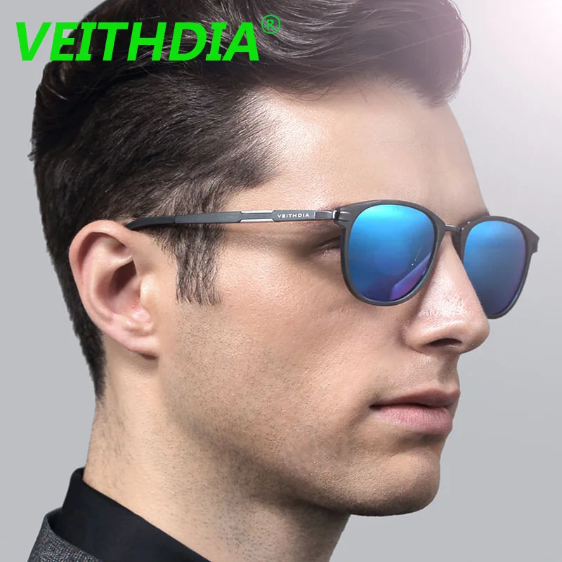 Бренд VEITHDIA поляризованные солнцезащитные очки унисекс Ретро стиль алюминий