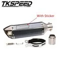 TKSPEED- Motorcycle Exhaust System Vent Pipe Stainless Fit for HONDA Grom MSX 125