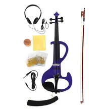 IRIN AU-01 электрическая скрипка 4/4 полный размер фиолетовая электрическая скрипка с Чехол с бантом канифоль музыкальный инструмент