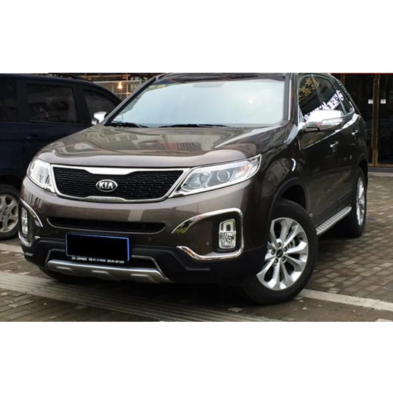 Для KIA SORENTO 2013-, серебро,, Задний защитный бампер спортивного типа, автомобильный Стайлинг