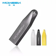 Moweek Mini Metal 2,0 USB флэш-накопитель Высококачественная ручка привод реальная емкость 4 ГБ 8 ГБ 16 ГБ 32 ГБ 64 Гб карта памяти Ключ U диск
