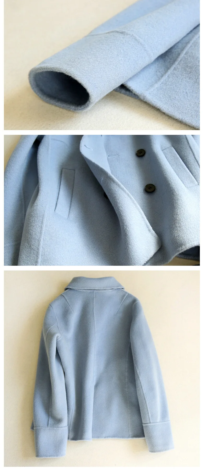 Британский стиль, двойные шерстяные куртки и пальто, женское осенне-зимнее приталенное короткое пальто с отложным воротником
