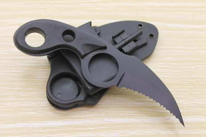 ABS Ручка karambit оболочка тактический AUS8 лезвие EDC инструмент Открытый Отдых