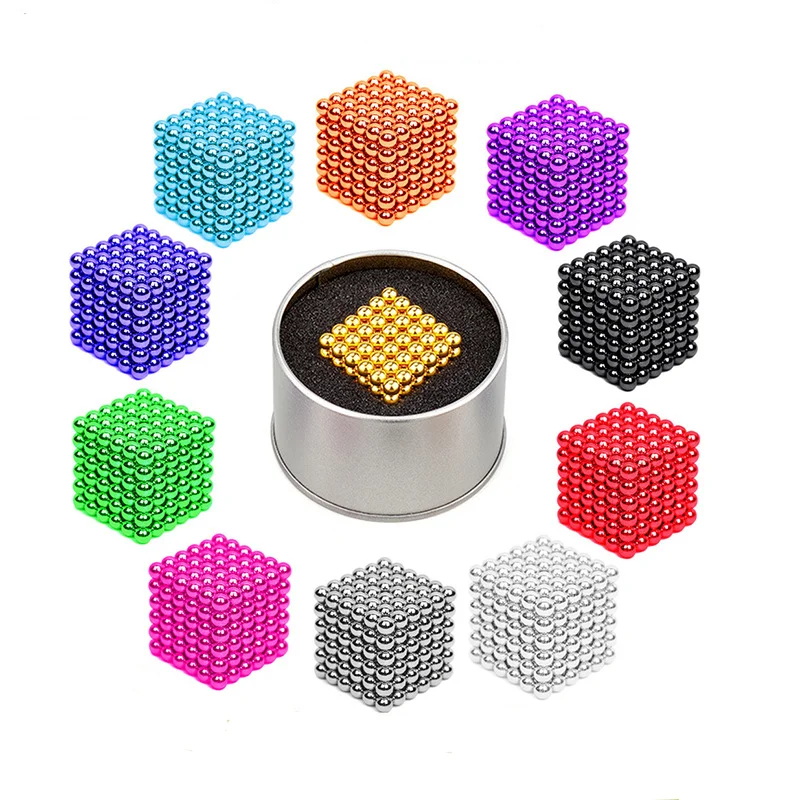 Magnet balls creative colorful magic Beads 3D DIY buck balls children