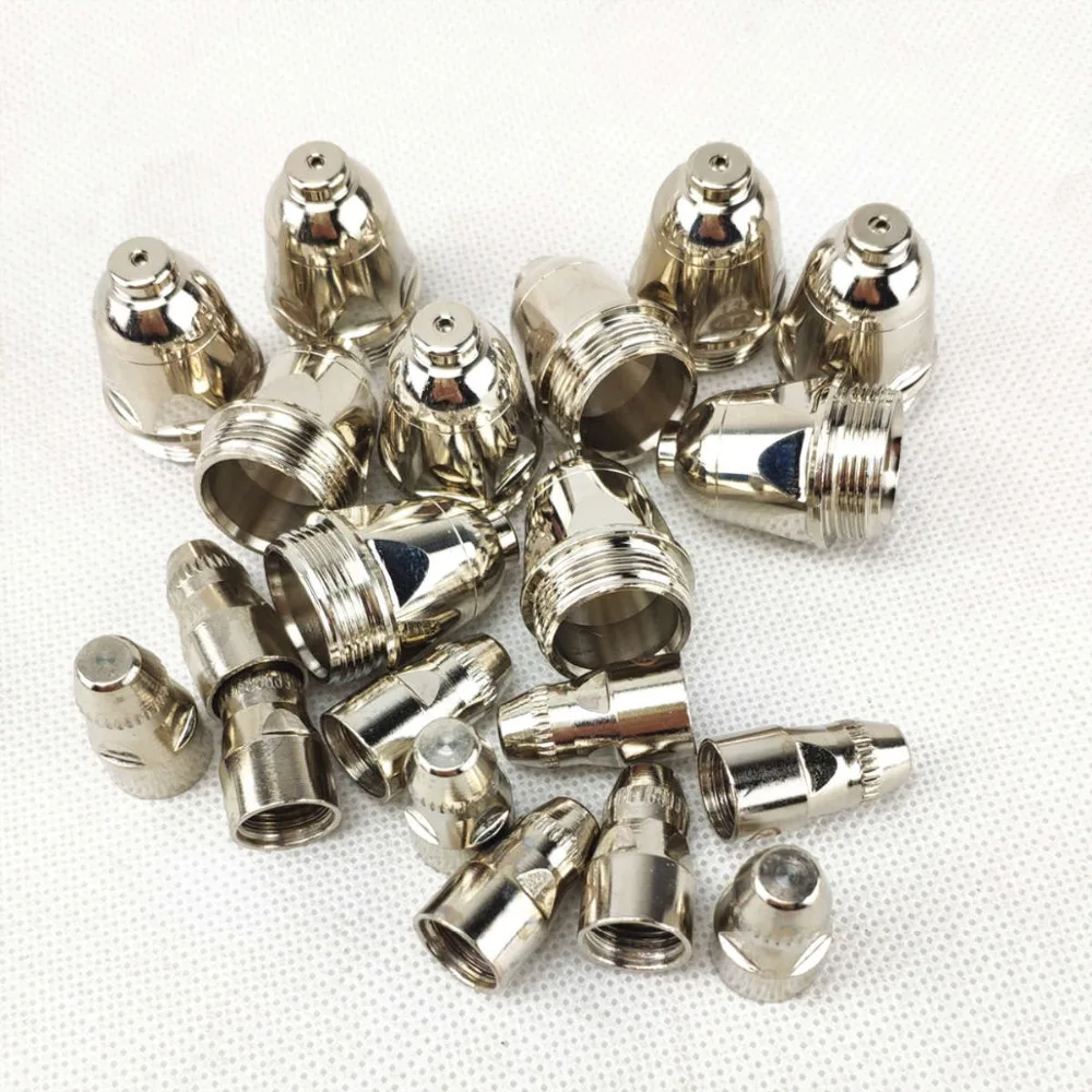 20pcs P80 Plasma Cutting Torch Consumable Cutting 60A 80A 100A P80 CNC Plasma Torch Tip Electrode Nozzle