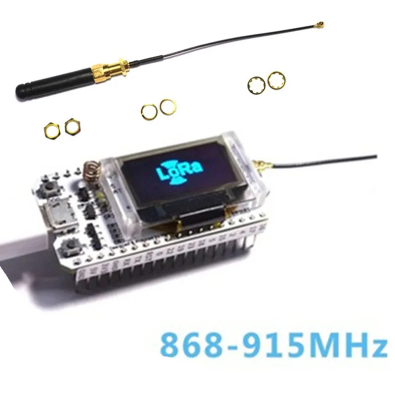 

868MHz 915MHz SX1276 ESP32 LoRa 0.96 Inch Blue OLED Display Bluetooth WIFI ESP32 ESP-32 Module for Arduino with Antenna