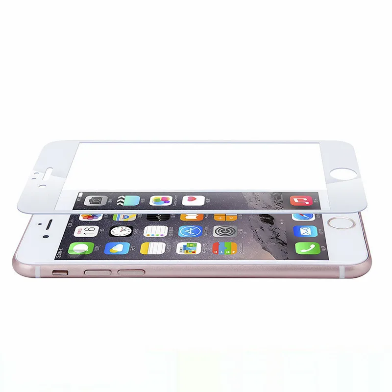Закаленное стекло с полным покрытием для iPhone 7 8 Plus 5 5s SE Взрывозащищенная защитная