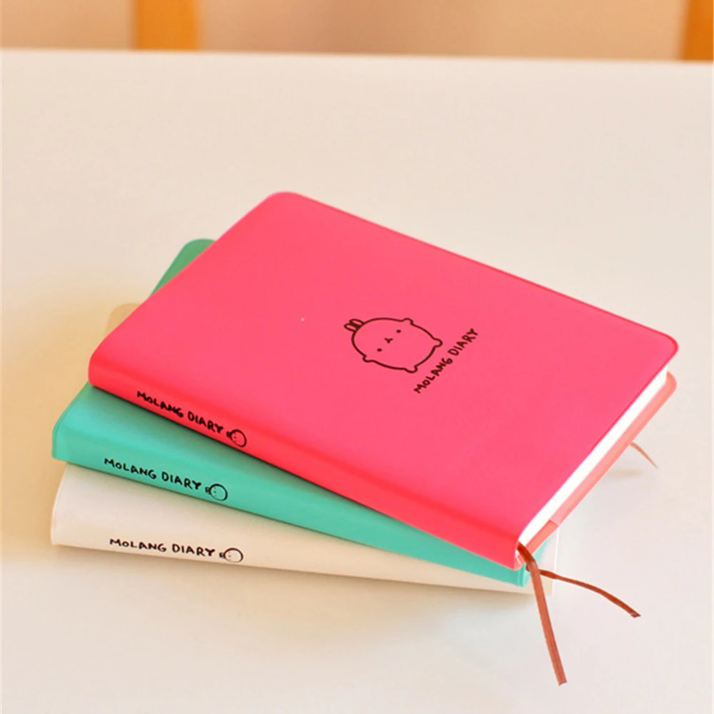

Cute Kawaii Cartoon Journal Notebook 2018 2019 Planner Notepad For Kids Fat Rabbit Diary Korean Stationery School Supplies