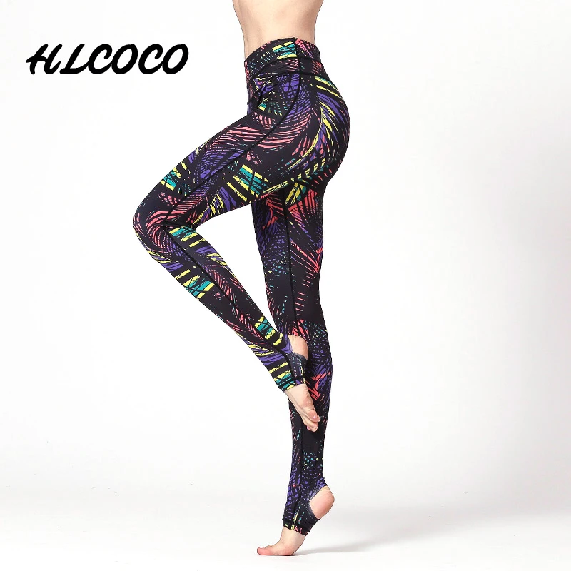 

Women Yoga Leggings Yoga Pants Leggins Floral Print Fitness Sport Gym Leggings Soft Flexible Running Exercise Workout Clothing