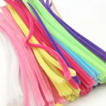 Hot! 100pcs DIY Handmade Educational Shilly Stick Plush Materials Toys For Children New Sale