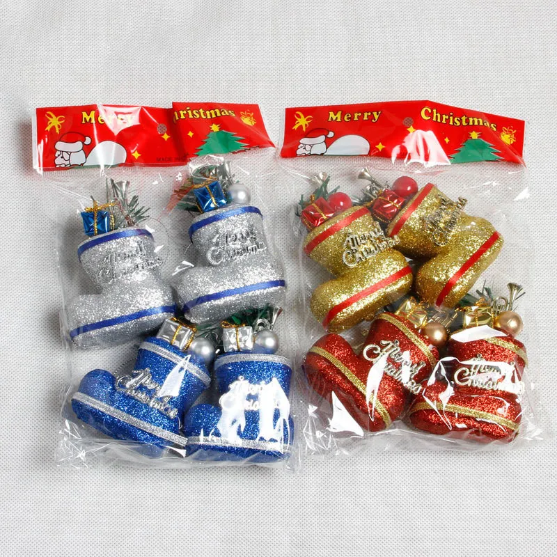 

4pcs Christmas Decorations Christmas Foam Small Boots Christmas Decorations for Home