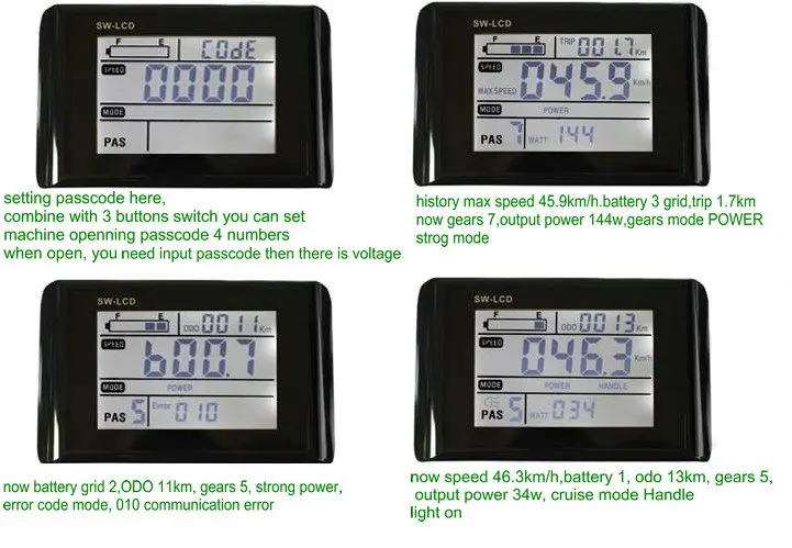 W900 DISPLAY indication 2