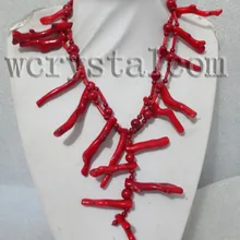 Красное Коралловое ожерелье ветка