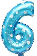 Переливающийся розовый синий мультфильм Радуга цвет номер фольга Воздушные шары на день рождения вечерние украшения воздушный шар в форме цифры номер 1 шт - Цвет: 6