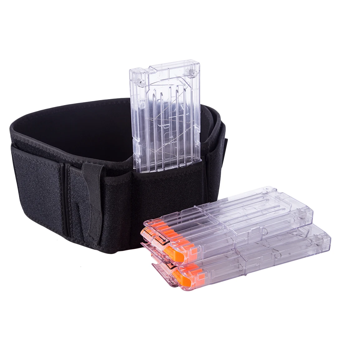 

NFSTRIKE Multifunction Tactical Stretchy Tactics Belt Kit for Nerf War CS Gel Ball War+ 3pcs 12-Bullets Magazine Bullet Clip