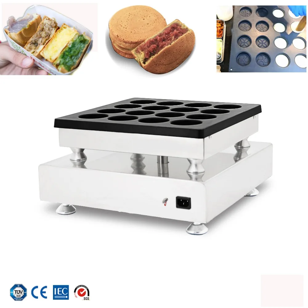

Red bean cake machine egg burger machine 16 holes wheel cake machine Red Bean Cake Maker Machine red bean grill